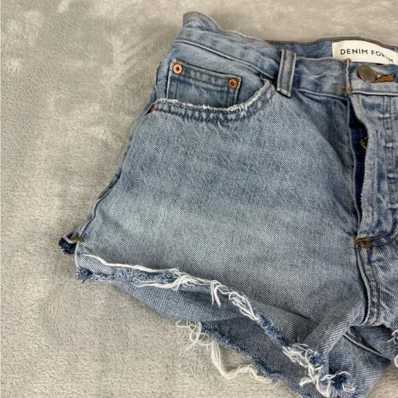 Aritzia Denim Forum Blue Jean Shorts - Picture 12 of 15